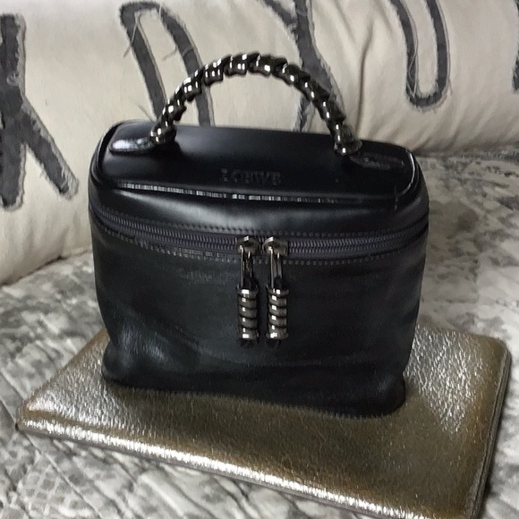 Loewe Handbags - Loewe matalic black bag